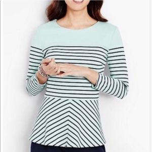 Talbot's Striped Top Size M